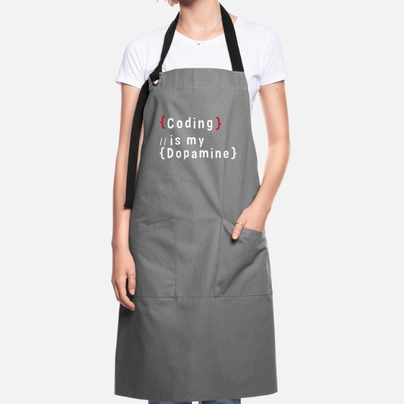 Funny Coding Is My Dopamine Coder Artisan Apron