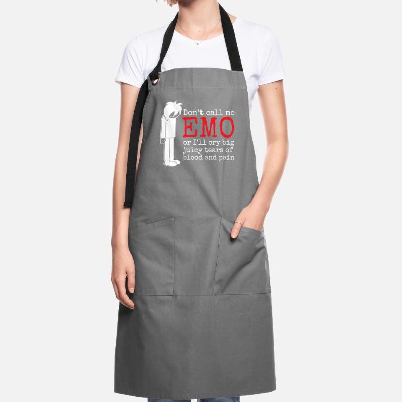 Nenn mich nicht EMO oder ich werde große saftige Tränen von b weinen Kontrastschürze