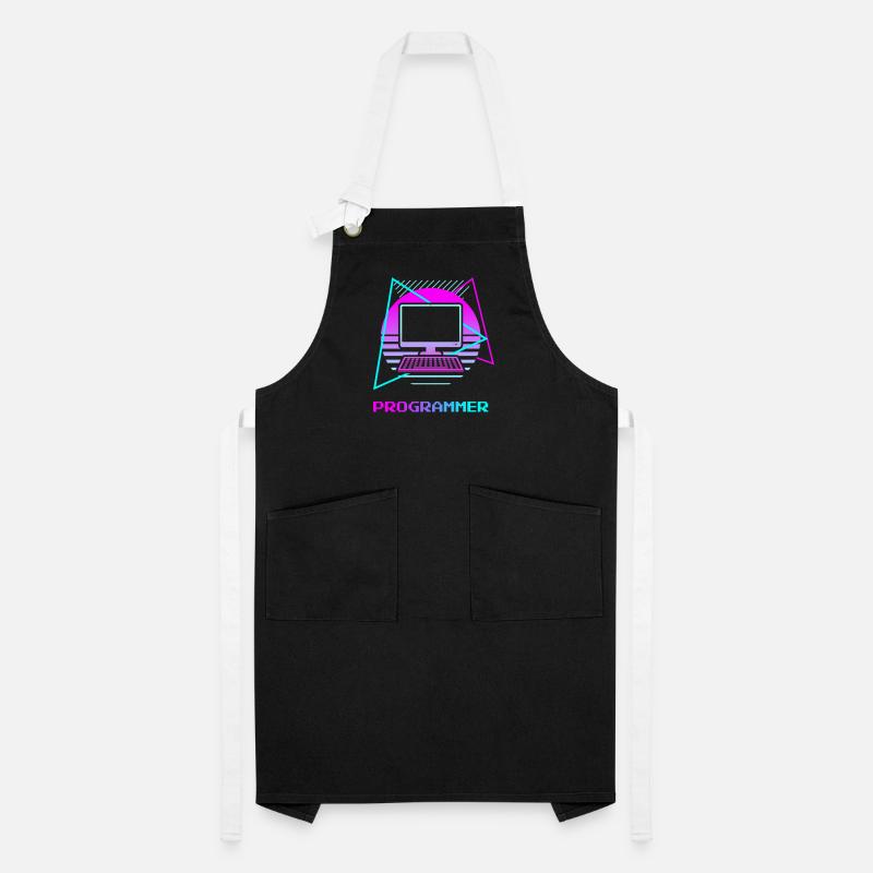 Retro Programmer Computer Programming Artisan Apron