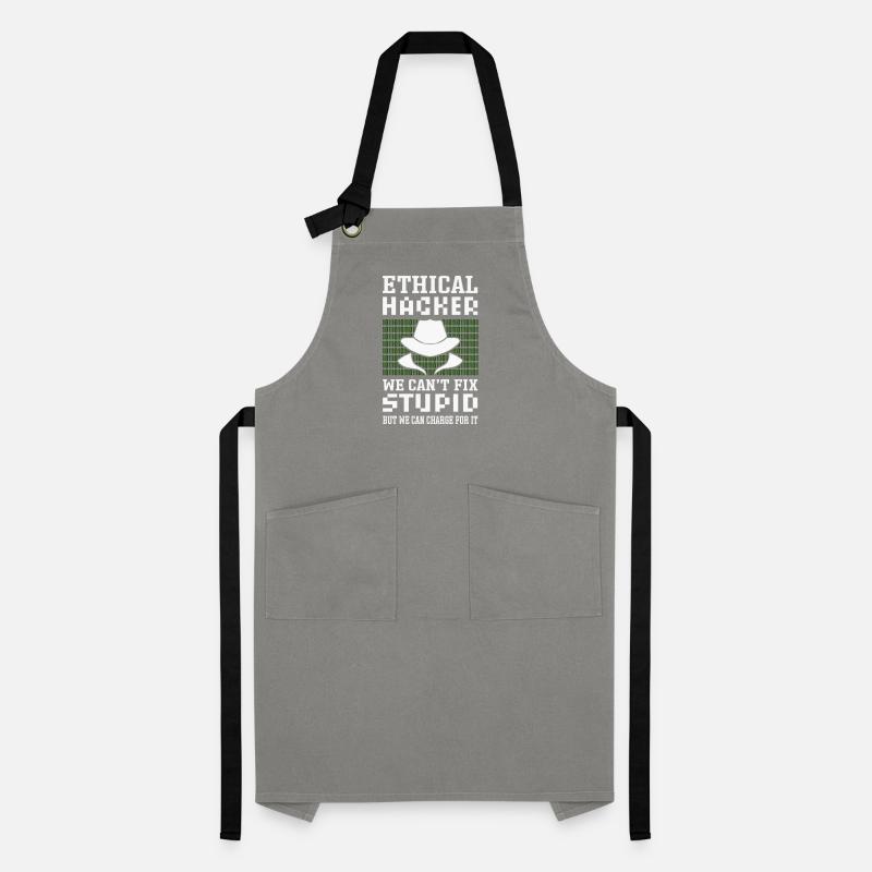 Ethical hacker. White Hat Hacker. Artisan Apron