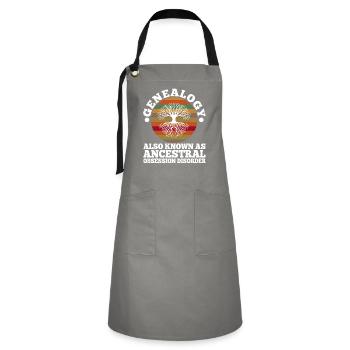 Ancestral obsession disorder - Artisan Apron - grey/black - Front - Zoe (177cm)