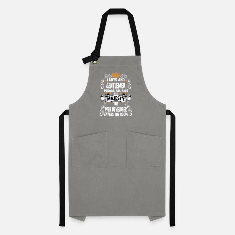 web developer T funny saying motive Webdeveloper Artisan Apron