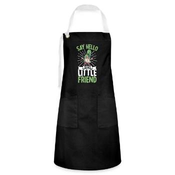 Garden Gnomes Gnome Lover Funny Gnome Gardening - Artisan Apron - black/white - Front - Zoe (177cm)