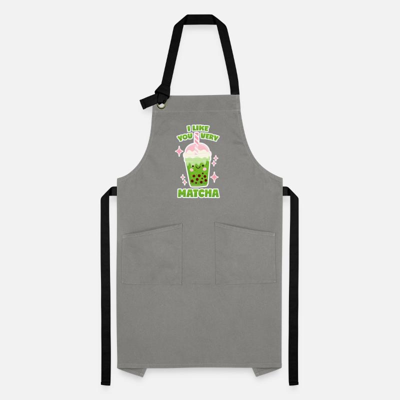Matcha Bubble Tea Kontrastschürze