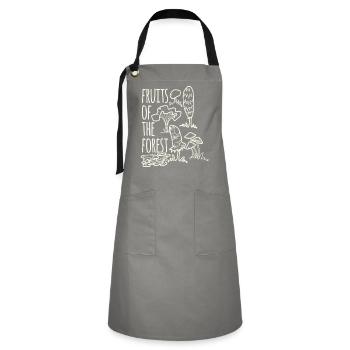 Foraging Hobby Fruits Of The Forest - Artisan Apron - grey/black - Front - Zoe (177cm)