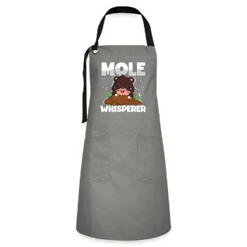 Mole Whisperer - Artisan Apron - grey/black - Front - Zoe (177cm)