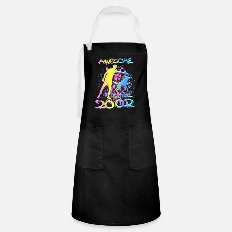Awesome since 2002. Agility, Hundetraining - Artisan Apron - black/white