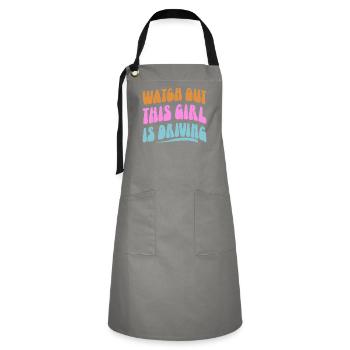 Driving licence test Driving test - Artisan Apron - grey/black - Front - Zoe (177cm)