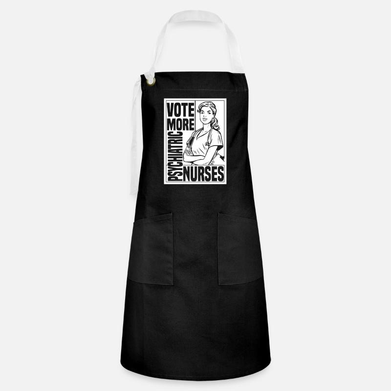 Nurse - Artisan Apron - black/white