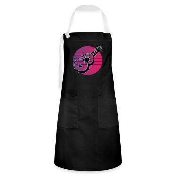 Ukuleles Vitage - Artisan Apron - black/white - Front - Zoe (177cm)