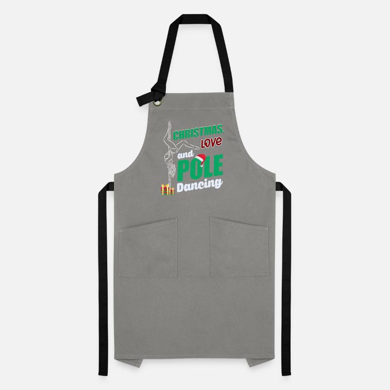 PoledancDancer, Pole Dancing Christmas Love Artisan Apron