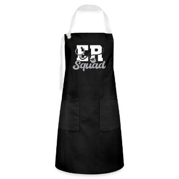 Her Squad Emergency Squad - Artisan Apron - black/white - Front - Zoe (177cm)