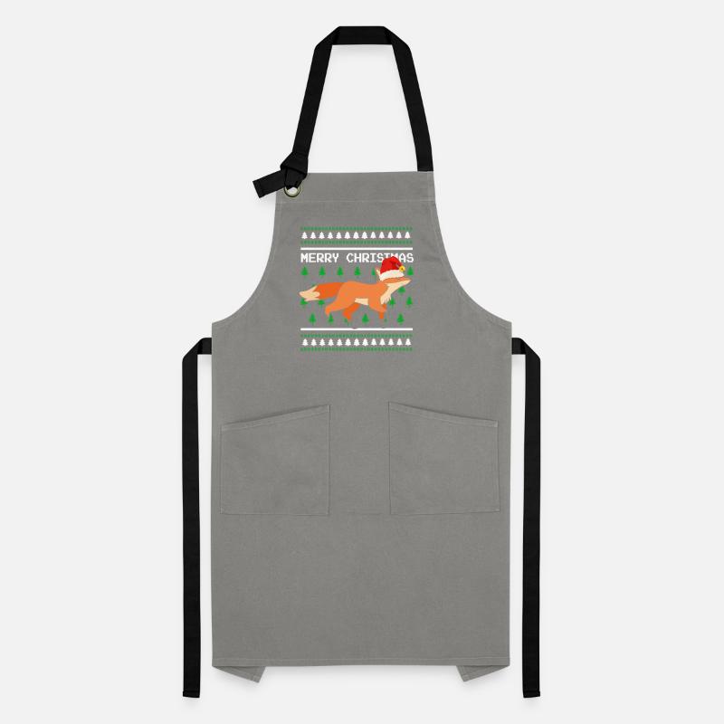 Moche pull de Noël Tshirt Renard de Noël Tablier contrasté