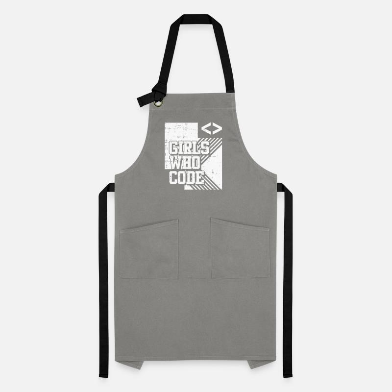 Developer Coder Programmer Girl Artisan Apron