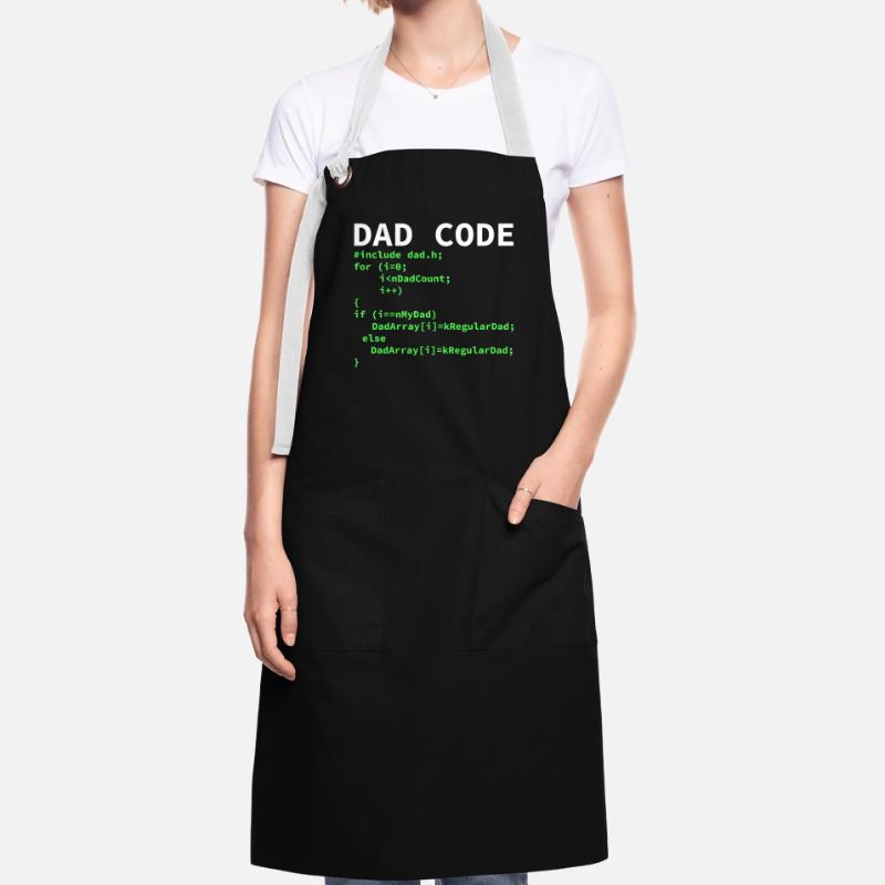 Entwickler Coder Programmierer Papa Kontrastschürze