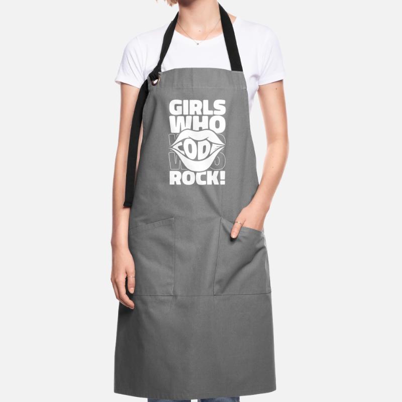 Developer Coder Programmer Girl Artisan Apron