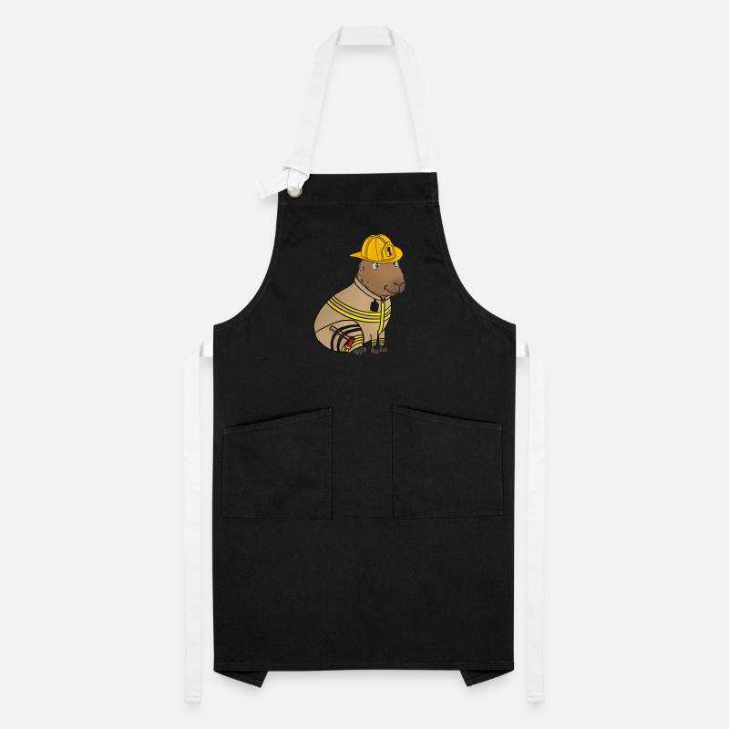 Firefighter Fire Brigade Capybara Artisan Apron