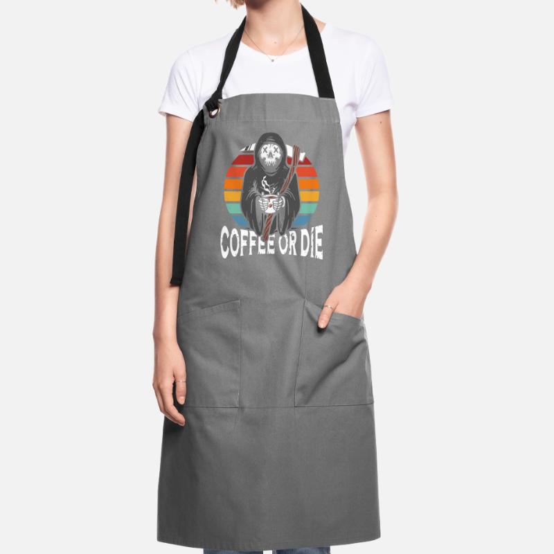 Kaffee Oder Sterben Kontrastschürze