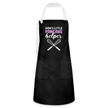 Flapjack Mamas Little Pancake Helper - Artisan Apron - black/white - Front - Zoe (177cm)