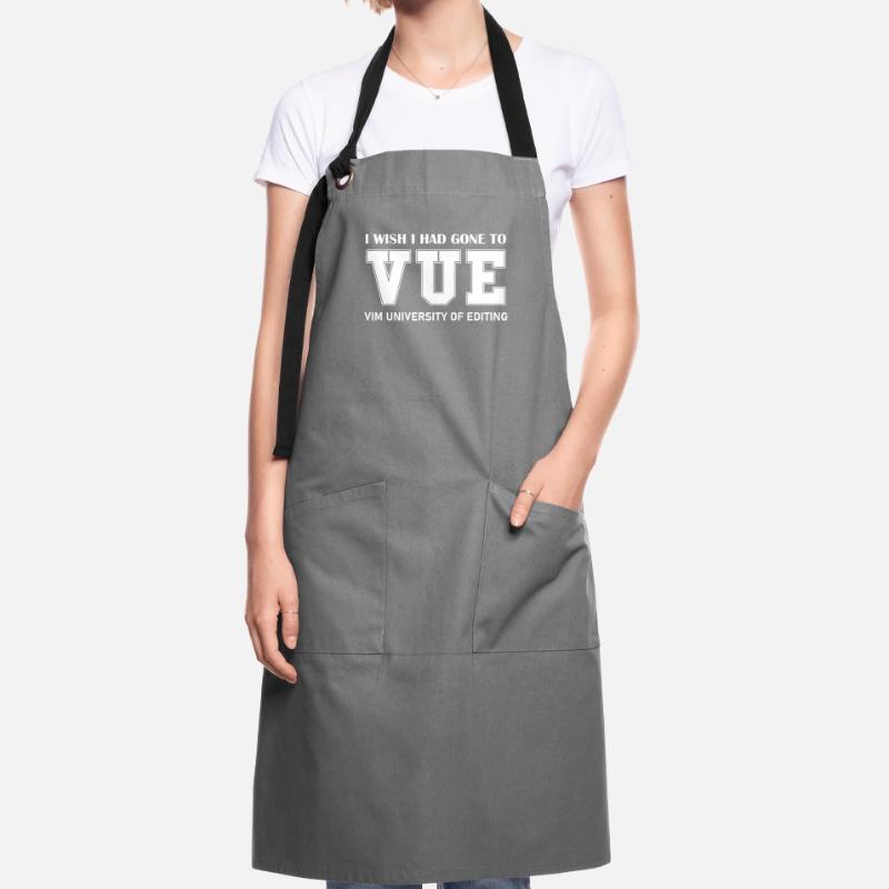 VIM University of Editing Wish I Could Exit VIM Kontrastschürze