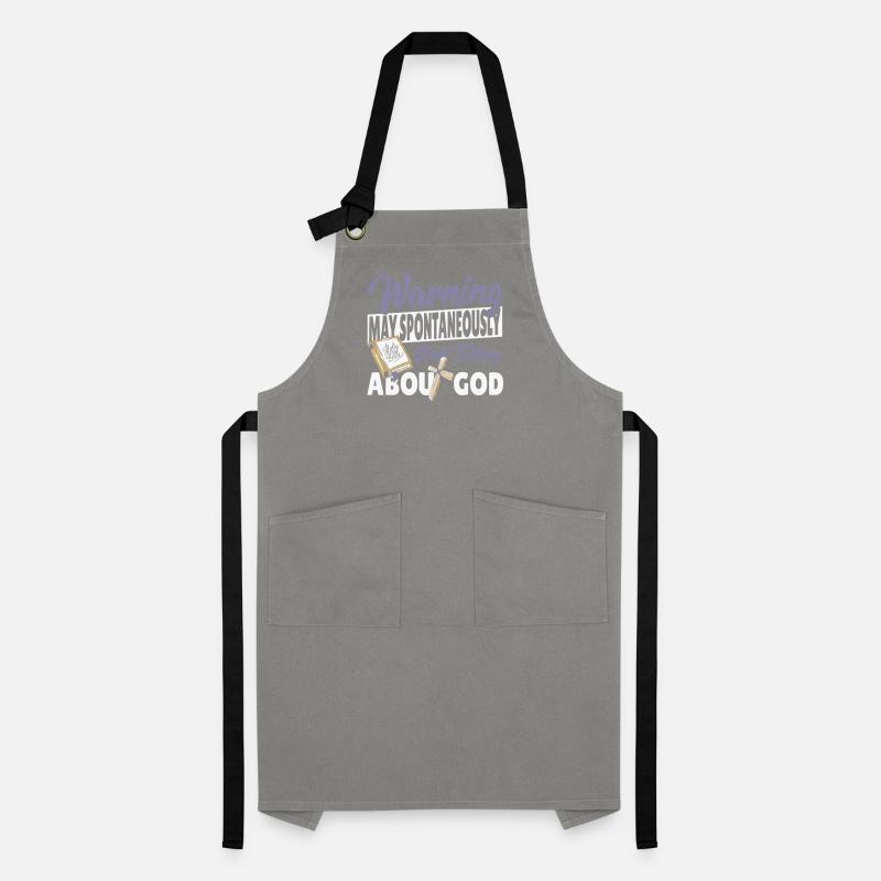 May Spontaneously Start Talking About God Pastor Artisan Apron
