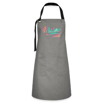 Matura 20203 High School Graduates - Artisan Apron - grey/black - Front - Zoe (177cm)
