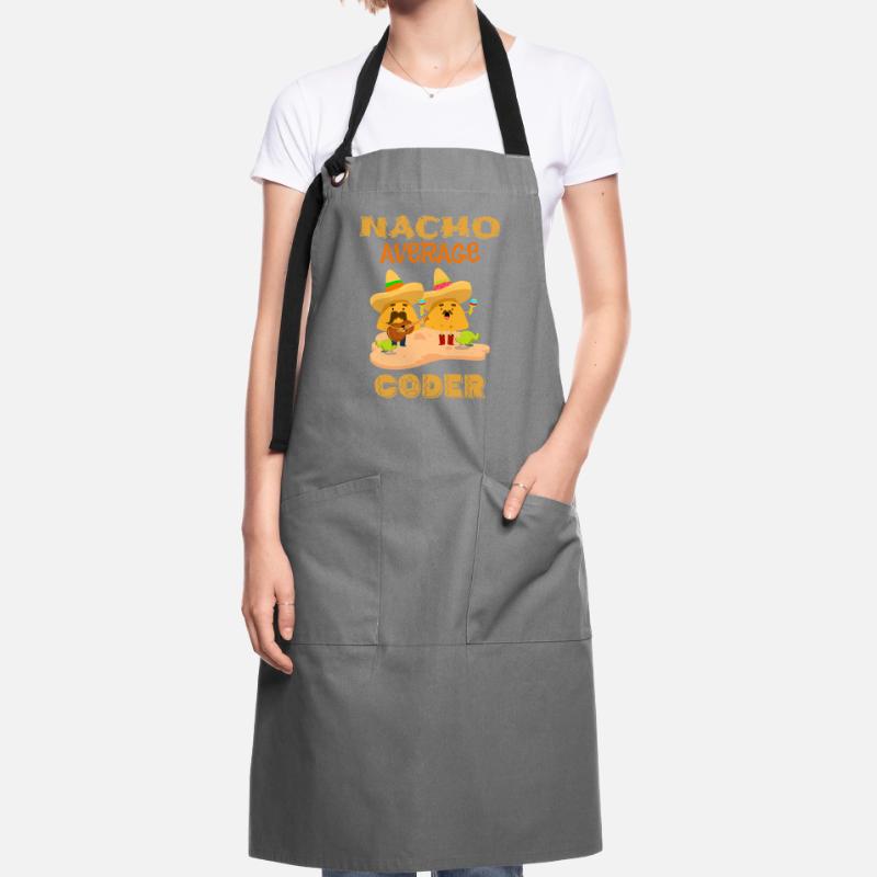 Nacho Average Coder Funny Coding Humor Joke Saying Artisan Apron