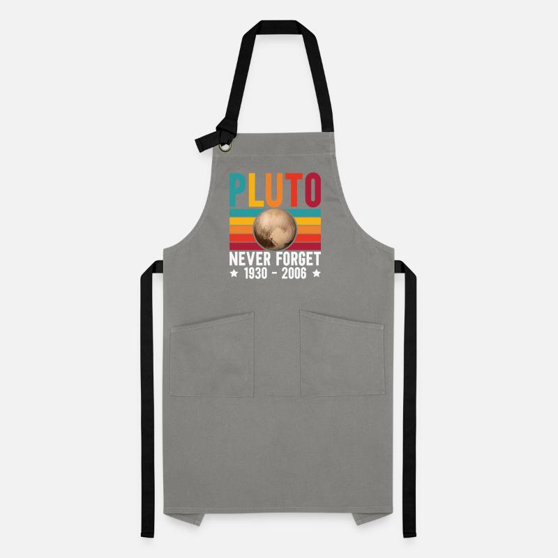 Pluto Never Forget For Astronomy Lover Artisan Apron