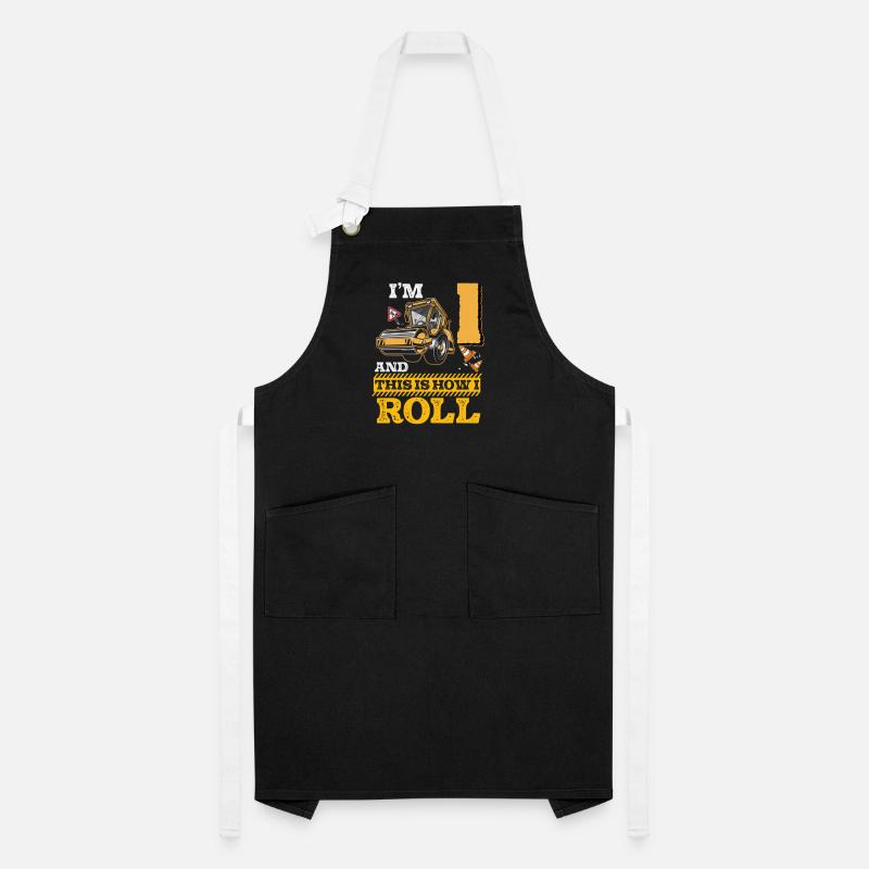 This Is How I Roll Asphalt Roller 1 Year Old 1st Artisan Apron