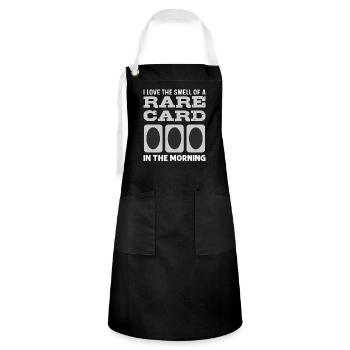 I love the smell of a rare card on - Artisan Apron - black/white - Front - Zoe (177cm)