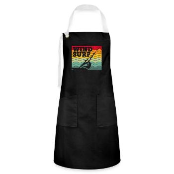 Colorful windsurfers - Artisan Apron - black/white - Front - Zoe (177cm)