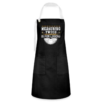 Flooring carpet installers - Artisan Apron - black/white - Front - Zoe (177cm)