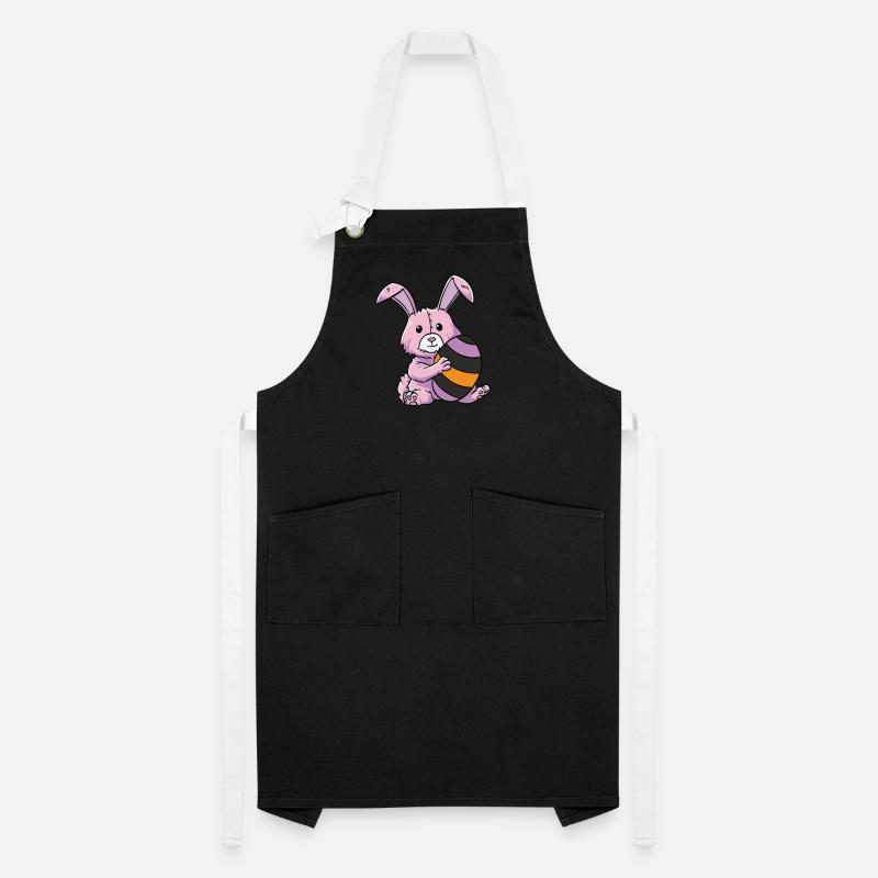 Gothic Rabbit Gothic Rabbit Gothic Easter Emo Goth Artisan Apron