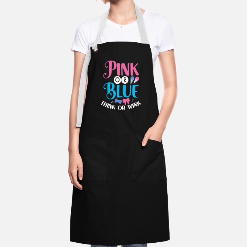 Rosa Oder Blau Denken Oder Zwinkern Kontrastschürze