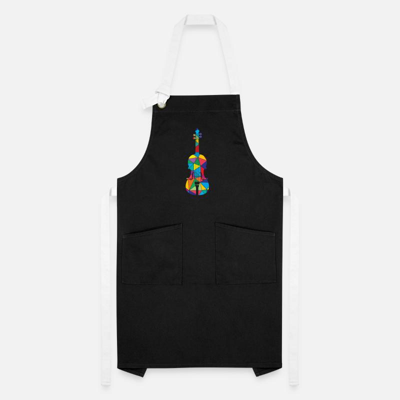 Low Poly Musical Polygon Violin Artisan Apron