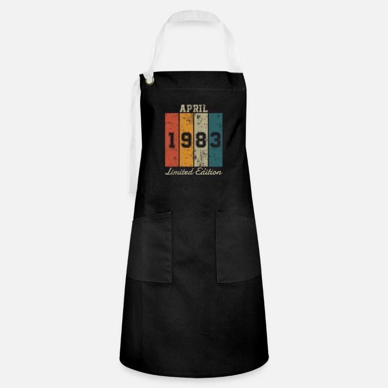 Date de naissance : Avril 1983 - Edition Limitée Rétro - Tablier contrasté - noir/blanc