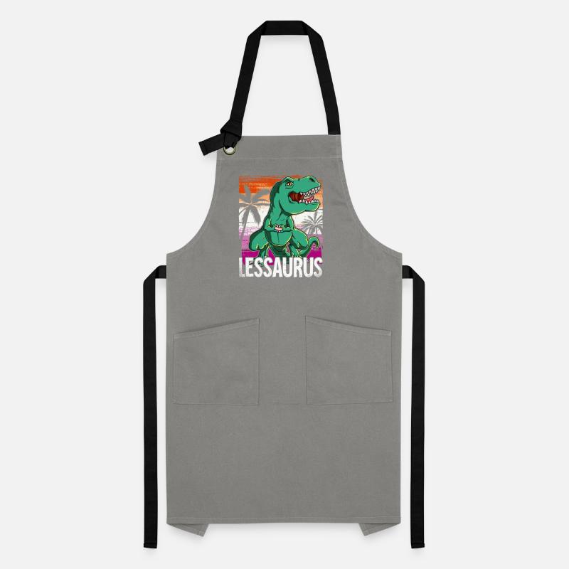 Pride LGBTQ Lessaurus Costume Pride Month Artisan Apron