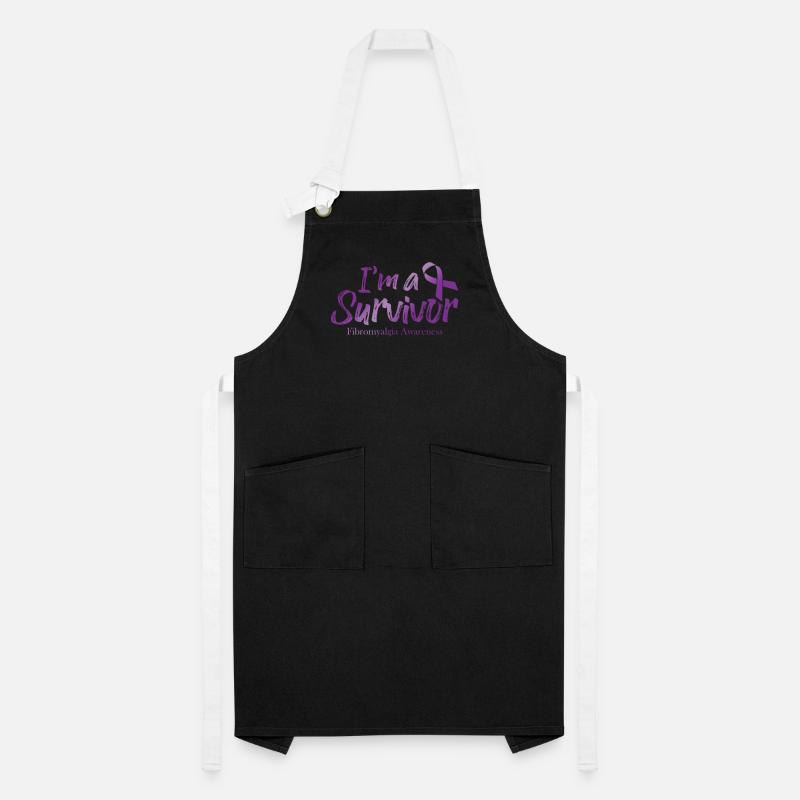Ich Bin Ein Überlebender Fibromyalgie-bewusstsein Kontrastschürze