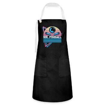 Mr. Flipper Retro - Artisan Apron - black/white - Front - Zoe (177cm)