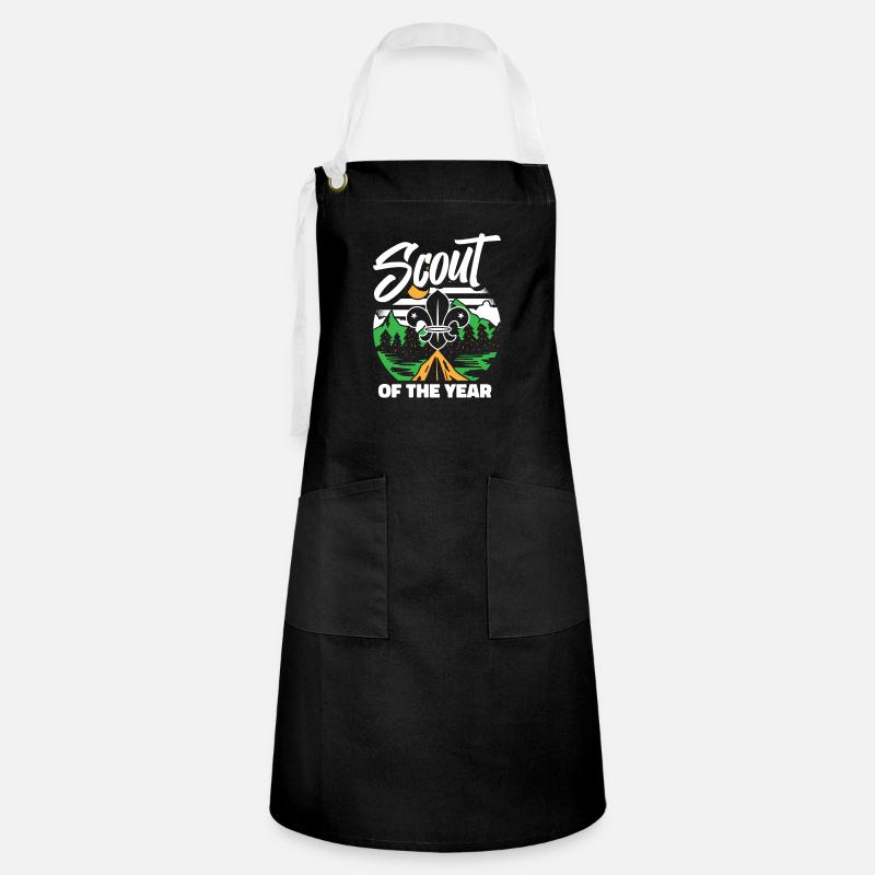 Scout - Artisan Apron - black/white