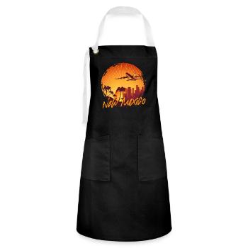New Mexico - Artisan Apron - black/white - Front - Zoe (177cm)