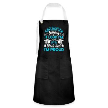 Doctorate Degree great - Artisan Apron - black/white - Front - Zoe (177cm)