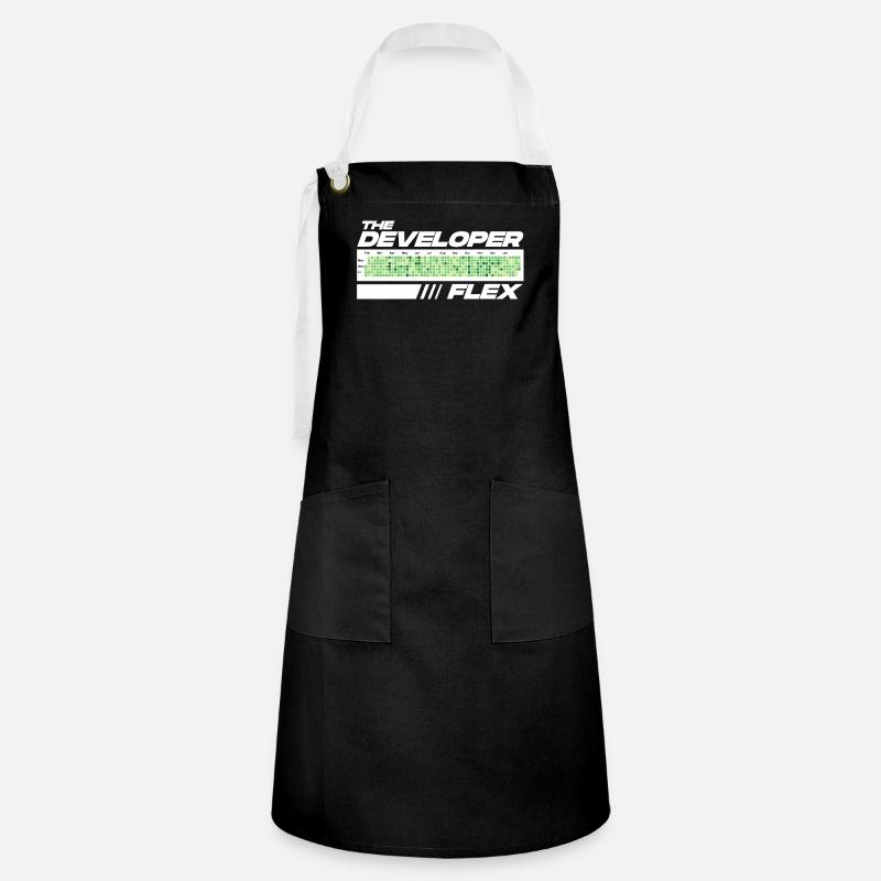 Programmer Humor Coding Jokes Developer - Artisan Apron - black/white