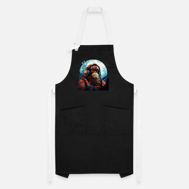 Outer Space Ape - Ape into the Galaxy Space Monkey Artisan Apron