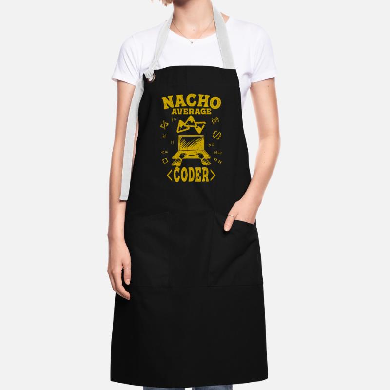 Coder Coding Funny Nacho Average Hacker Computer Artisan Apron