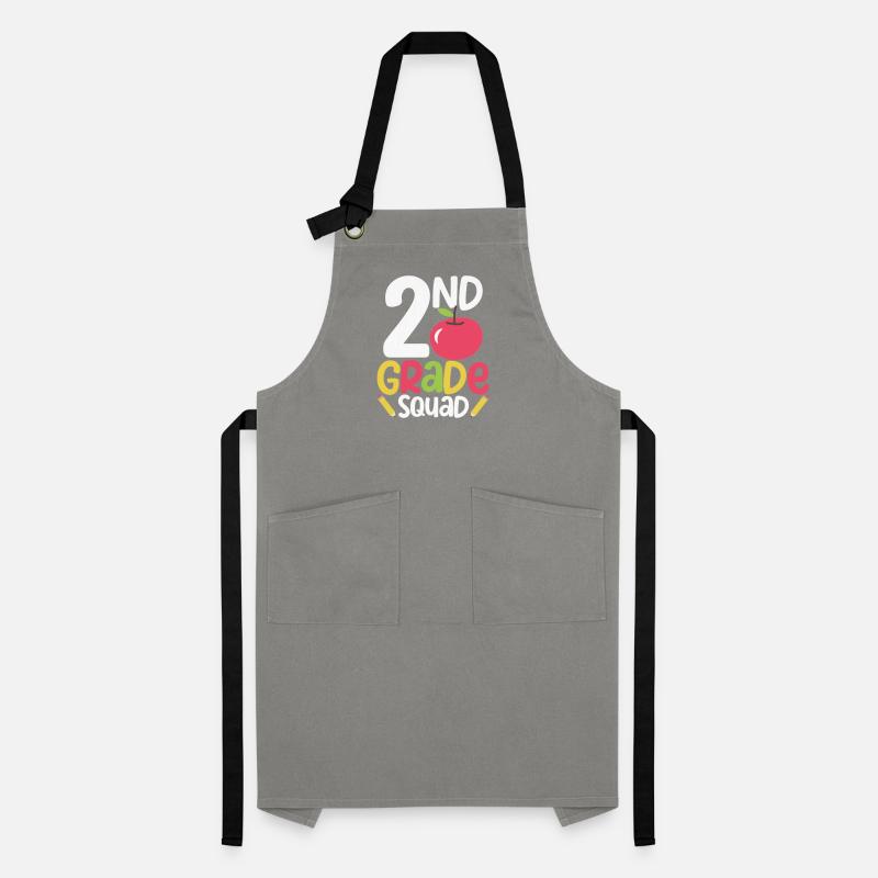 2nd Grade Squad Second Teacher Student Team Back Artisan Apron