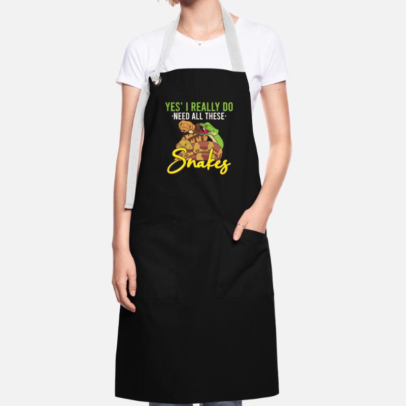Funny Python Snake / Boa Constrictor Artisan Apron