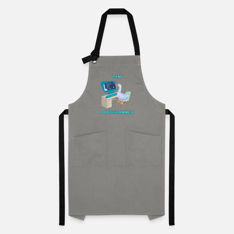 A Programmer Duck, a Fun Design for Programmers Artisan Apron