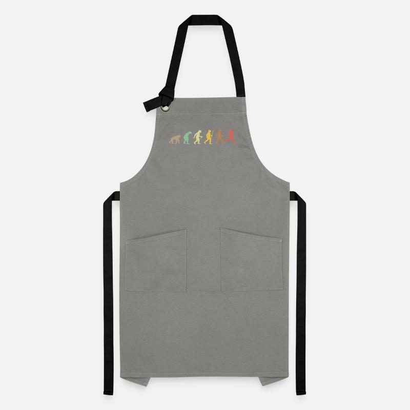 Run Retro Running Evolution Funny Runner Marathon Artisan Apron