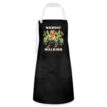 NORDIC WALKING - Kontrastschürze - Schwarz/Weiß - Vorne - Zoe (177cm)